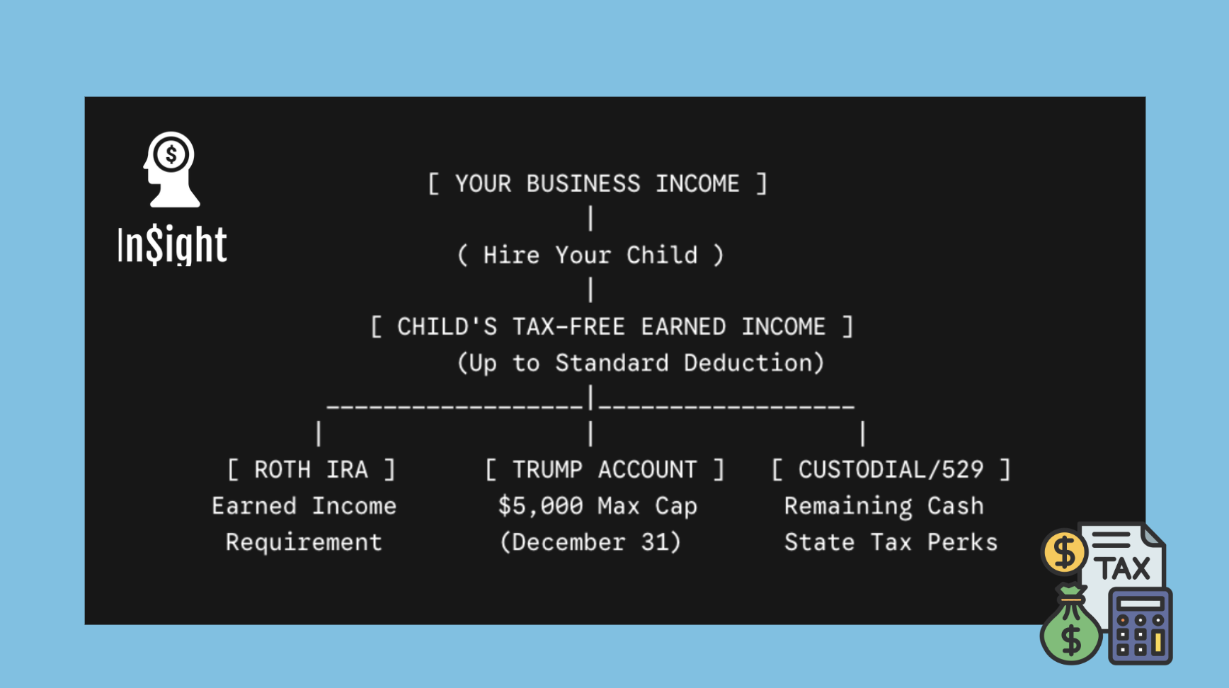 Trump account, roth, hire children